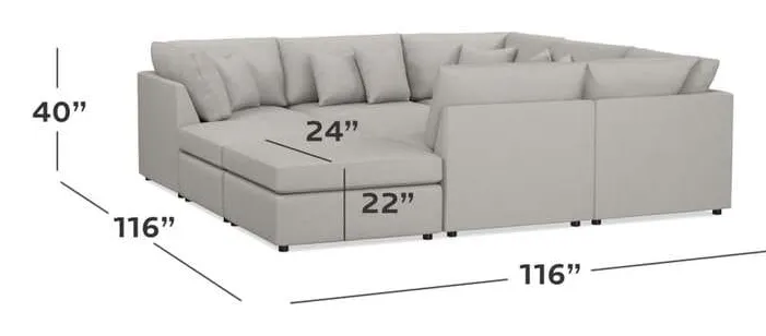 Bassett 2676-PSECT Beckham Pit Sectional Bassett 2676-PSECT Beckham Pit Sectional