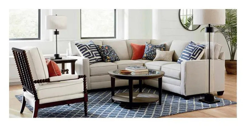 Bassett 2713-LSECTS Alexander Track Arm Small L Sectional Bassett 2713-LSECTS Alexander Track Arm Small L Sectional