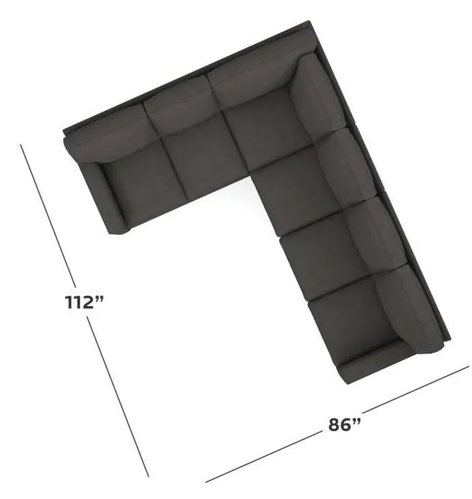 Bassett 2713-LSECTL Alexander Track Arm Large L Sectional Bassett 2713-LSECTL Alexander Track Arm Large L Sectional