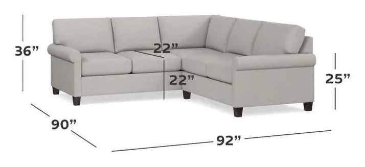 Bassett 2714-LSECTS Spencer Small L Shaped Sectional Bassett 2714-LSECTS Spencer Small L Shaped Sectional