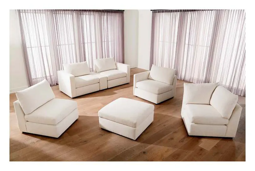 Bassett 2676-CBSECT Beckham Chaise Sectional With Bumper Bassett 2676-CBSECT Beckham Chaise Sectional With Bumper