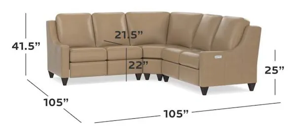 Bassett M000-CUSTOM Benchmade Motion Reclining Leather L Sectional Bassett M000-CUSTOM Benchmade Motion Reclining Leather L Sectional