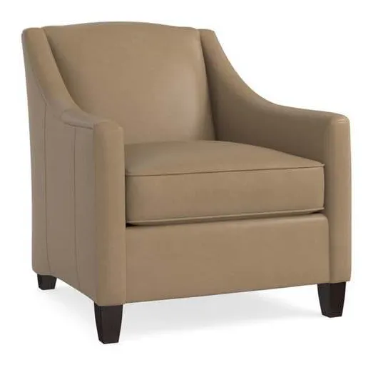 Bassett 1044-02L Corinna Leather Accent Chair Bassett 1044-02L Corinna Leather Accent Chair