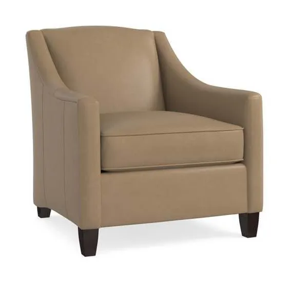 Bassett 1044-02L Corinna Leather Accent Chair Bassett 1044-02L Corinna Leather Accent Chair