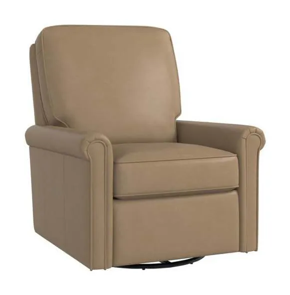 Bassett 1124-09L Thompson Leather Swivel Glider Bassett 1124-09L Thompson Leather Swivel Glider