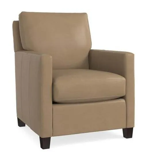 Bassett 1144-02L  Trent Leather Accent Chair