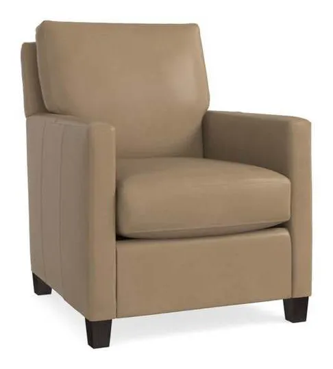 Bassett 1144-02L Trent Leather Accent Chair Bassett 1144-02L Trent Leather Accent Chair