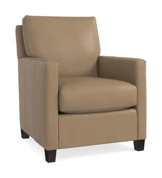 Bassett 1144-02L Trent Leather Accent Chair Bassett 1144-02L Trent Leather Accent Chair