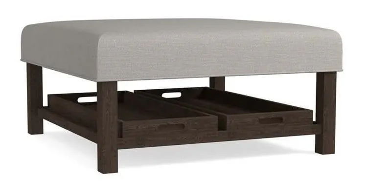 Bassett 1508-3939  Lori Medium Square Ottoman