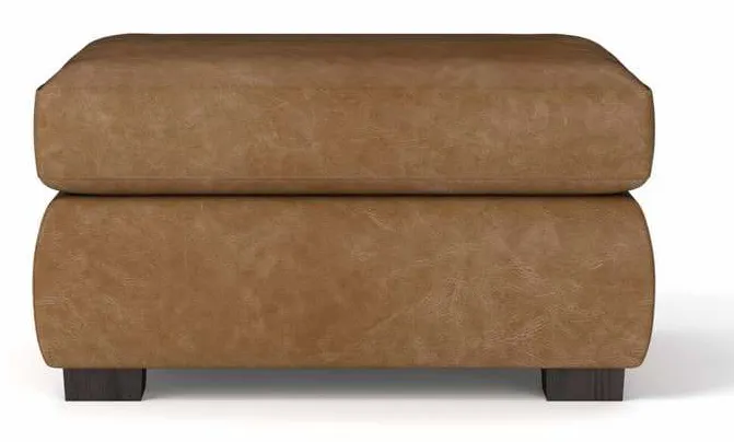 Bassett 3133-01L Jamestown Leather Ottoman Bassett 3133-01L Jamestown Leather Ottoman
