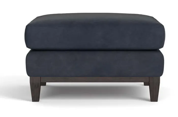 Bassett 3135-01L Sanford Leather Ottoman Bassett 3135-01L Sanford Leather Ottoman