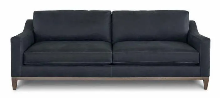 Bassett 3135-62L Sanford Leather Sofa