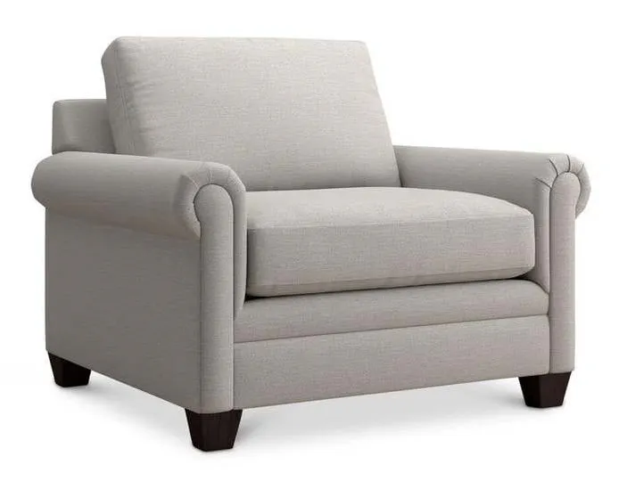 Bassett 3887-18  Carolina Panel Arm Chair and a Half
