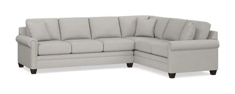 Bassett 3887-LLSECTR Carolina Panel Arm L Shaped Sectional Bassett 3887-LLSECTR Carolina Panel Arm L Shaped Sectional