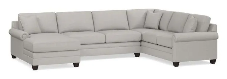 Bassett 3887-USECTR Carolina Panel Arm U Shaped Sectional Bassett 3887-USECTR Carolina Panel Arm U Shaped Sectional