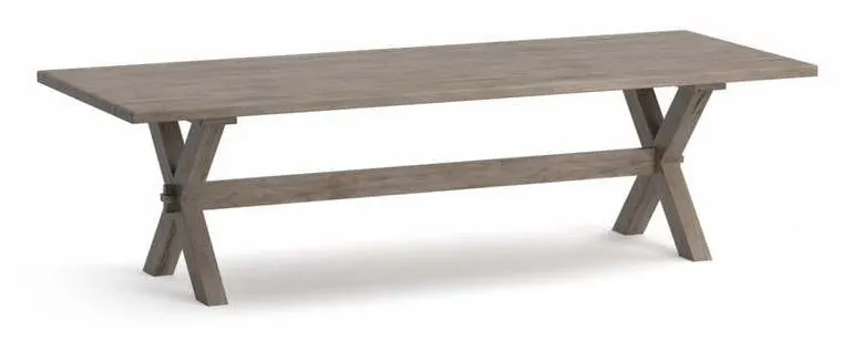 Bassett 4021-0842X Crossbuck Maple Dining Table