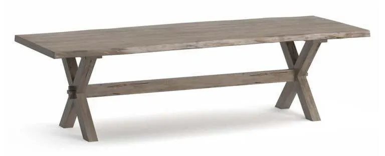 Bassett 4021-0842XLE Crossbuck Dining Table