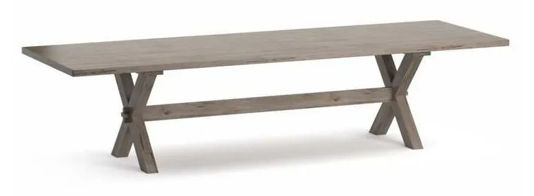 Bassett 4021-2642X Crossbuck Maple Dining Table