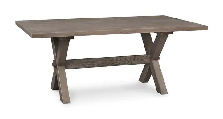 Bassett 4121-7242X Crossbuck Oak Dining Table Bassett 4121-7242X Crossbuck Oak Dining Table