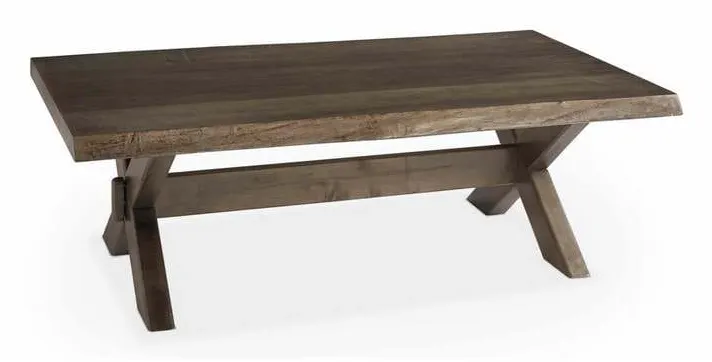 Bassett 6015-0613XLE Crossbuck Maple Live Edge Cocktail Bassett 6015-0613XLE Crossbuck Maple Live Edge Cocktail