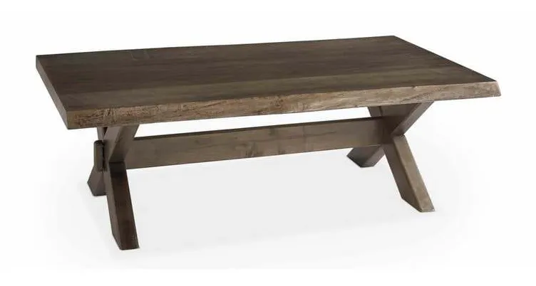 Bassett 6015-0613XLE Crossbuck Maple Live Edge Cocktail Bassett 6015-0613XLE Crossbuck Maple Live Edge Cocktail