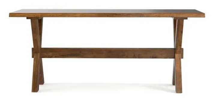 Bassett 6015-7024XLE Crossbuck Maple 70 inch Live Edge Desk Bassett 6015-7024XLE Crossbuck Maple 70 inch Live Edge Desk