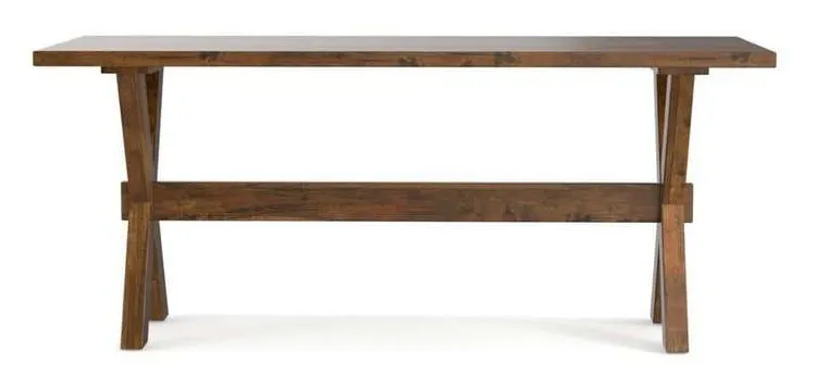 Bassett 6015-7024X Crossbuck Maple 70 inch Desk