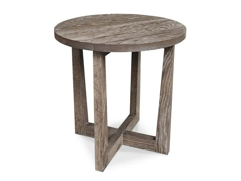 Bassett 6121-0641 Liam Oak Round End Table