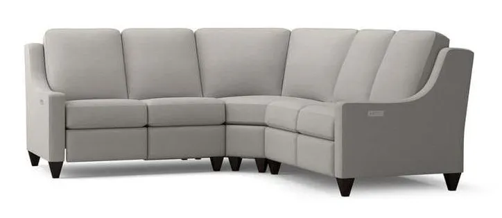 Bassett M000-LSECT3 Magnificent Motion Reclining Fabric L Sectional