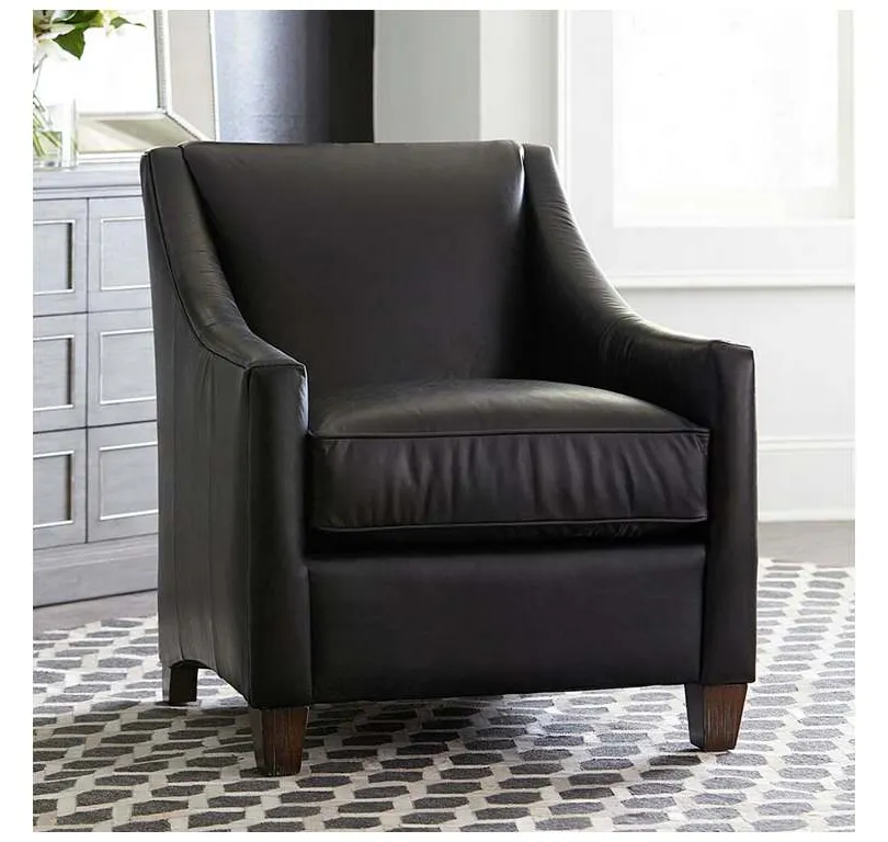 Bassett 1044-02L Corinna Leather Accent Chair Bassett 1044-02L Corinna Leather Accent Chair