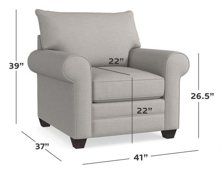 Bassett 2712-12 Alexander Roll Arm Chair Bassett 2712-12 Alexander Roll Arm Chair