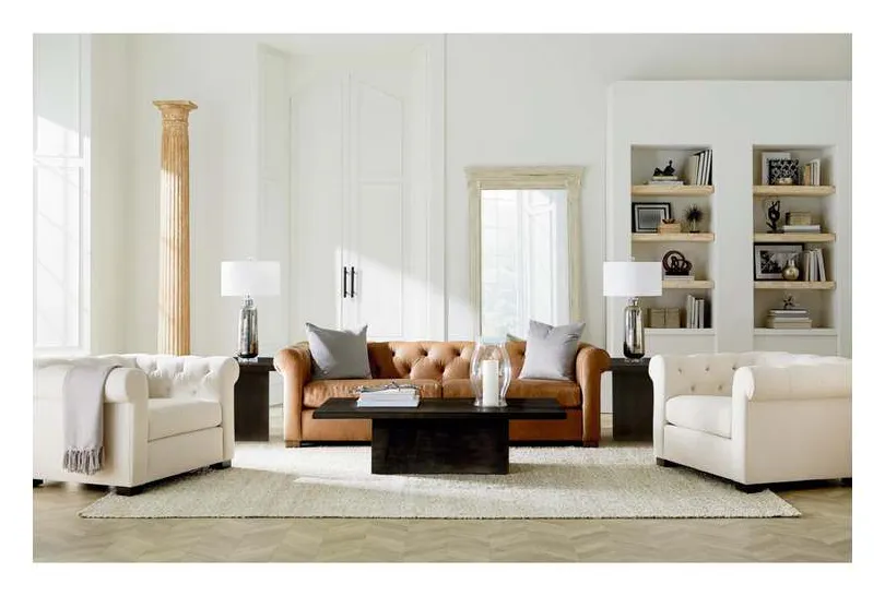 Bassett 3133-62L BJamestown Leather Sofa Bassett 3133-62L BJamestown Leather Sofa