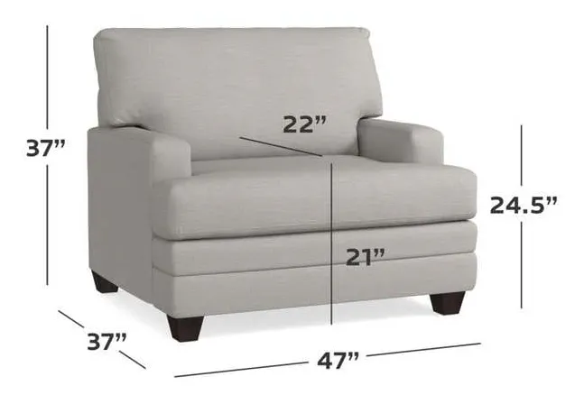 Bassett 3849-18 Carolina Track Arm Chair and a Half Bassett 3849-18 Carolina Track Arm Chair and a Half