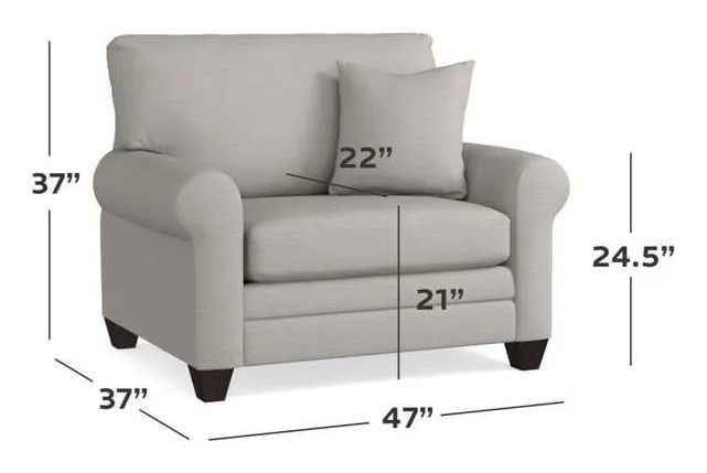 Bassett 3851-18 Carolina Sock Arm Chair and a Half Bassett 3851-18 Carolina Sock Arm Chair and a Half