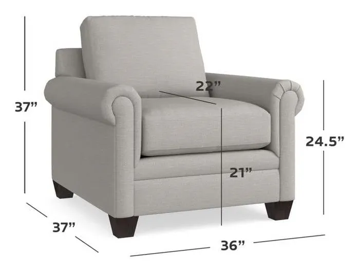 Bassett 3887-12 Carolina Panel Arm Chair Bassett 3887-12 Carolina Panel Arm Chair
