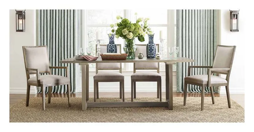 Bassett 4121-K7840L Liam Oak Rectangle Dining Table Bassett 4121-K7840L Liam Oak Rectangle Dining Table