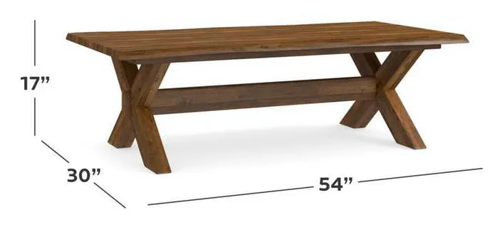 Bassett 6015-0613XLE Crossbuck Maple Live Edge Cocktail Bassett 6015-0613XLE Crossbuck Maple Live Edge Cocktail