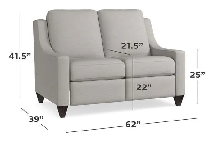 Bassett M000-42M Magnificent Motion Reclining Fabric Loveseat Bassett M000-42M Magnificent Motion Reclining Fabric Loveseat