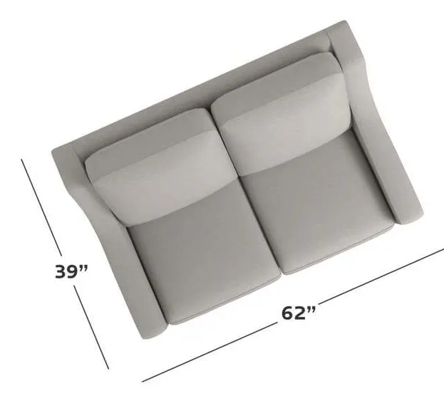 Bassett M000-42M Magnificent Motion Reclining Fabric Loveseat Bassett M000-42M Magnificent Motion Reclining Fabric Loveseat