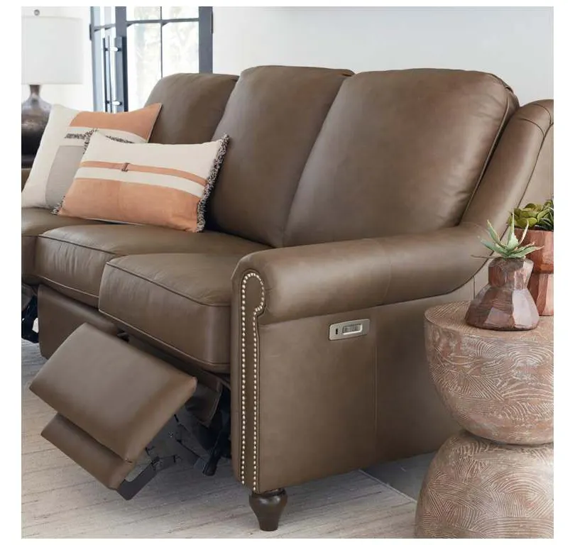 Bassett M000-72ML Magnificent Motion Reclining Leather Sofa Bassett M000-72ML Magnificent Motion Reclining Leather Sofa