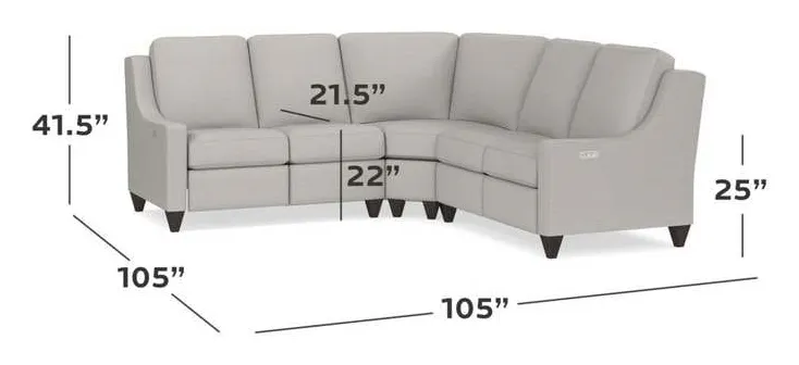 Bassett M000-LSECT3 Magnificent Motion Reclining Fabric L Sectional Bassett M000-LSECT3 Magnificent Motion Reclining Fabric L Sectional