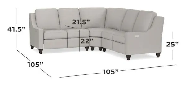 Bassett M000-LSECT3 Magnificent Motion Reclining Fabric L Sectional Bassett M000-LSECT3 Magnificent Motion Reclining Fabric L Sectional