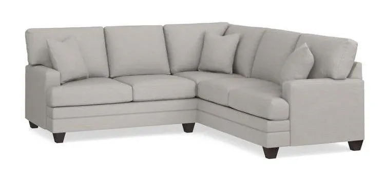 Bassett 3849-LSECT  Carolina Track Arm L Shaped Sectional
