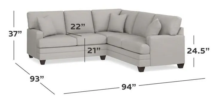 Bassett 3849-LSECT Carolina Track Arm L Shaped Sectional Bassett 3849-LSECT Carolina Track Arm L Shaped Sectional
