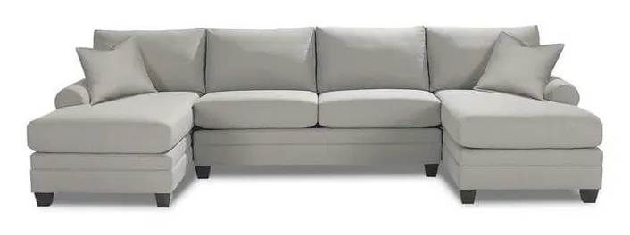 Bassett 3851-CSECT Carolina Sock Arm Double Chaise Sectional Bassett 3851-CSECT Carolina Sock Arm Double Chaise Sectional