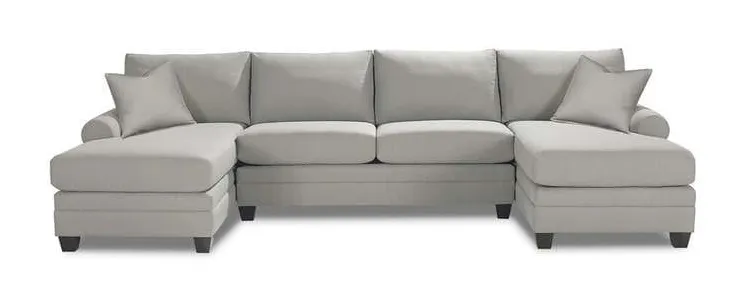 Bassett 3851-CSECT Carolina Sock Arm Double Chaise Sectional Bassett 3851-CSECT Carolina Sock Arm Double Chaise Sectional