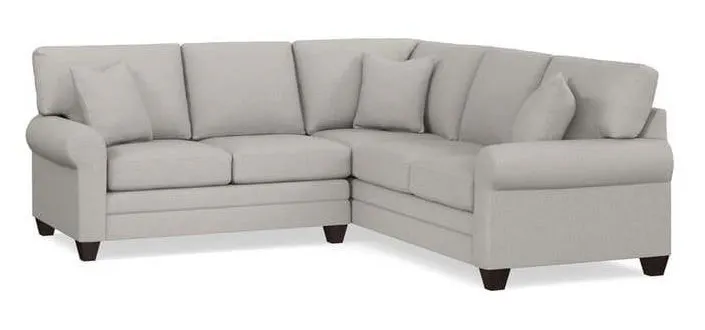 Bassett 3851-LSECT  Carolina Sock Arm L Shaped Sectional