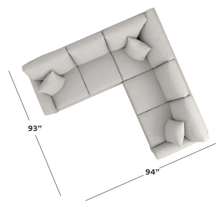 Bassett 3851-LSECT Carolina Sock Arm L Shaped Sectional Bassett 3851-LSECT Carolina Sock Arm L Shaped Sectional