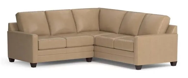 Bassett 3885-LSECTL  Carolina Leather Thin Track Arm L Sectional