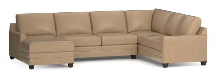 Bassett 3885-USECTLR Carolina Leather Thin Track Arm U Sectional Bassett 3885-USECTLR Carolina Leather Thin Track Arm U Sectional